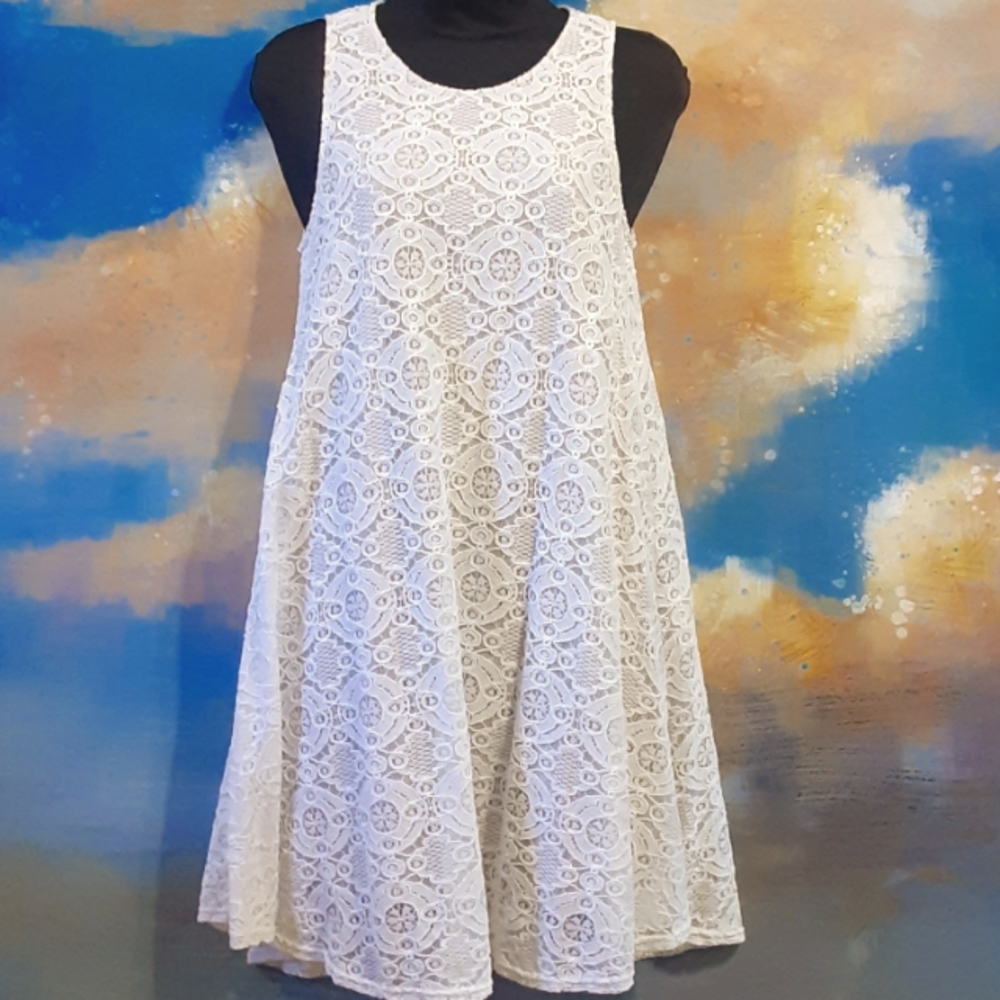 Country Western Lace Wedding Dress Small